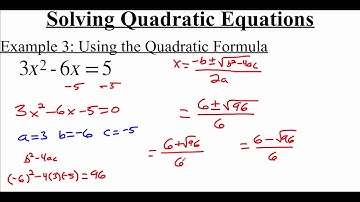 P.5.2 Solving Quadratic Equations