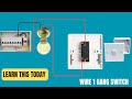 How to wire a 1 gang switch step by step for beginners