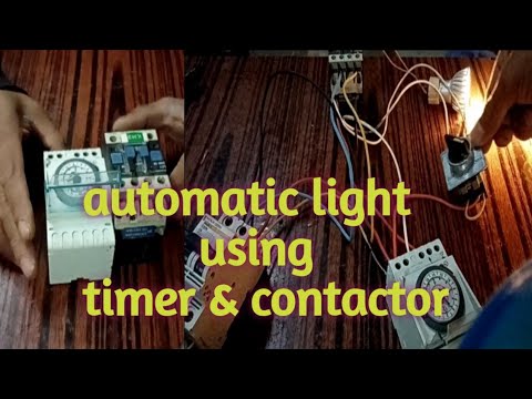 automatic light using timer & contactor@dadaozlectv