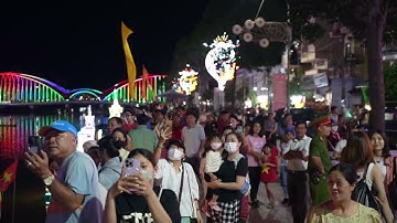 Khai mạc chương trình trình diễn thả đèn nước và ghe Cà Hâu