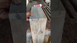 Trik memaku sambungan #woodworking #diy #tips #tools #tricks