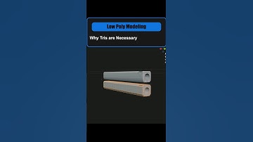 Low Poly Modeling with Tris - The Key to Optimization #3dmodeling #blender #gamedev