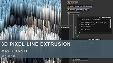 3D Pixel Line Extrusion - MAX TUTORIAL