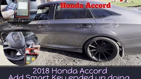 Have Working Smart Key but AKL process Push Start system on 2018 Honda Accord Autel KM100 2016-2021
