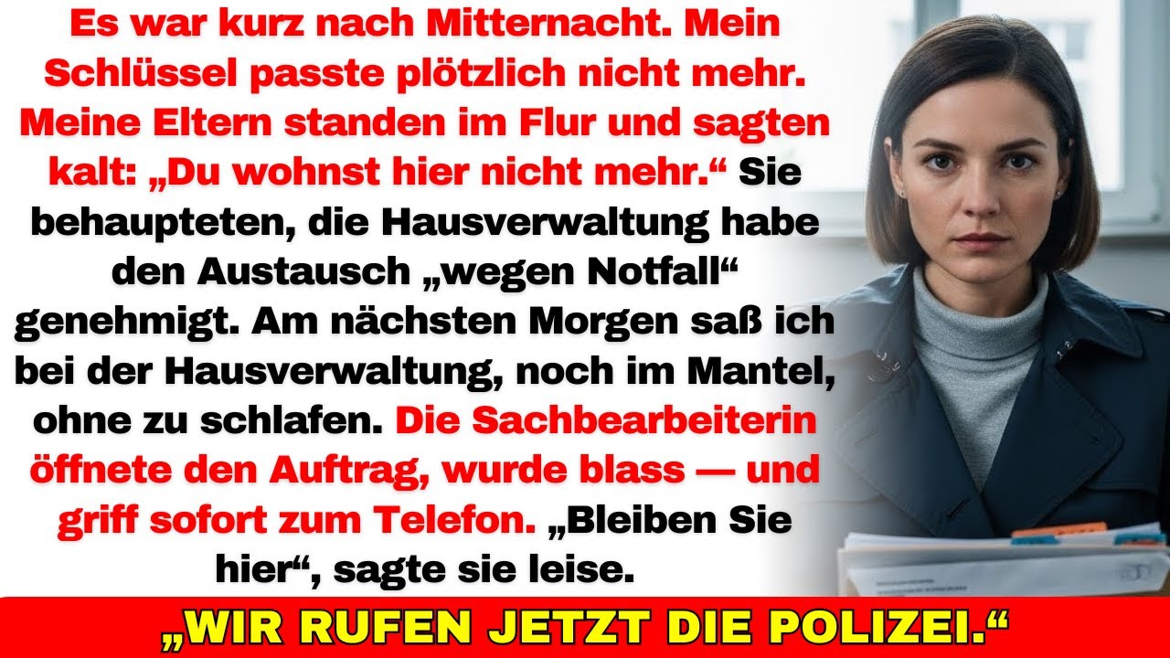 Meine Eltern ließen mich aus meiner Wohnung aussperren — bis die Hausverwaltung den Betrug bemerkte
