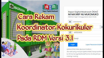 Cara Rekam Koordinator Kokurikuler Pada Aplikasi RDM Versi 3.1