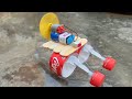 How To Make A Boat at home - Diy mini coca cola bottle Electric boat - Sanu Tech