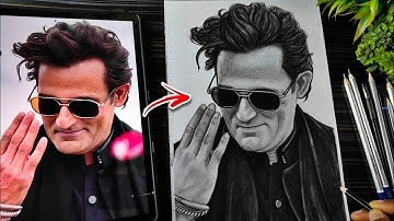 Akshay Khanna Dhurandhar Entry🔥 Drawing, Dhurandar Movie Drawing, Pencil Sketch Shading Tutorial