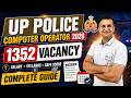 UP Police Computer Operator 2026 Complete Guide: 1352 Vacancy, Salary, Syllabus, Safe Score & Plan