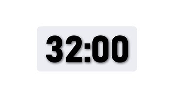 32 Minute Timer - Minimal Countdown Timer [Light Theme]