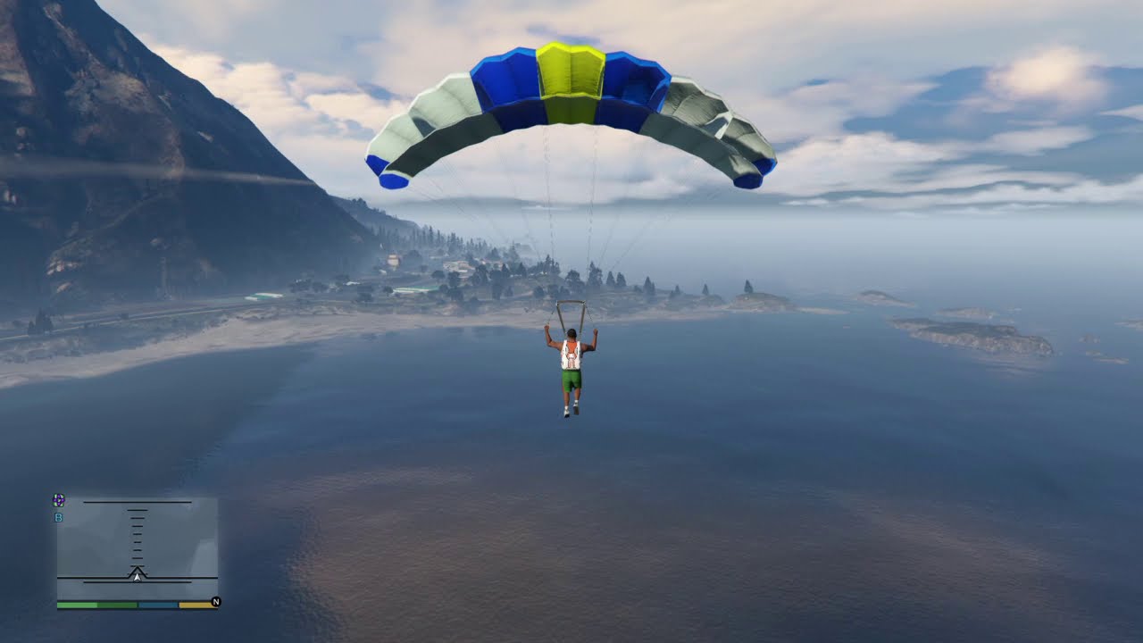 Come lanciarsi con il paracadute in Grand Theft Auto V - YouTube
