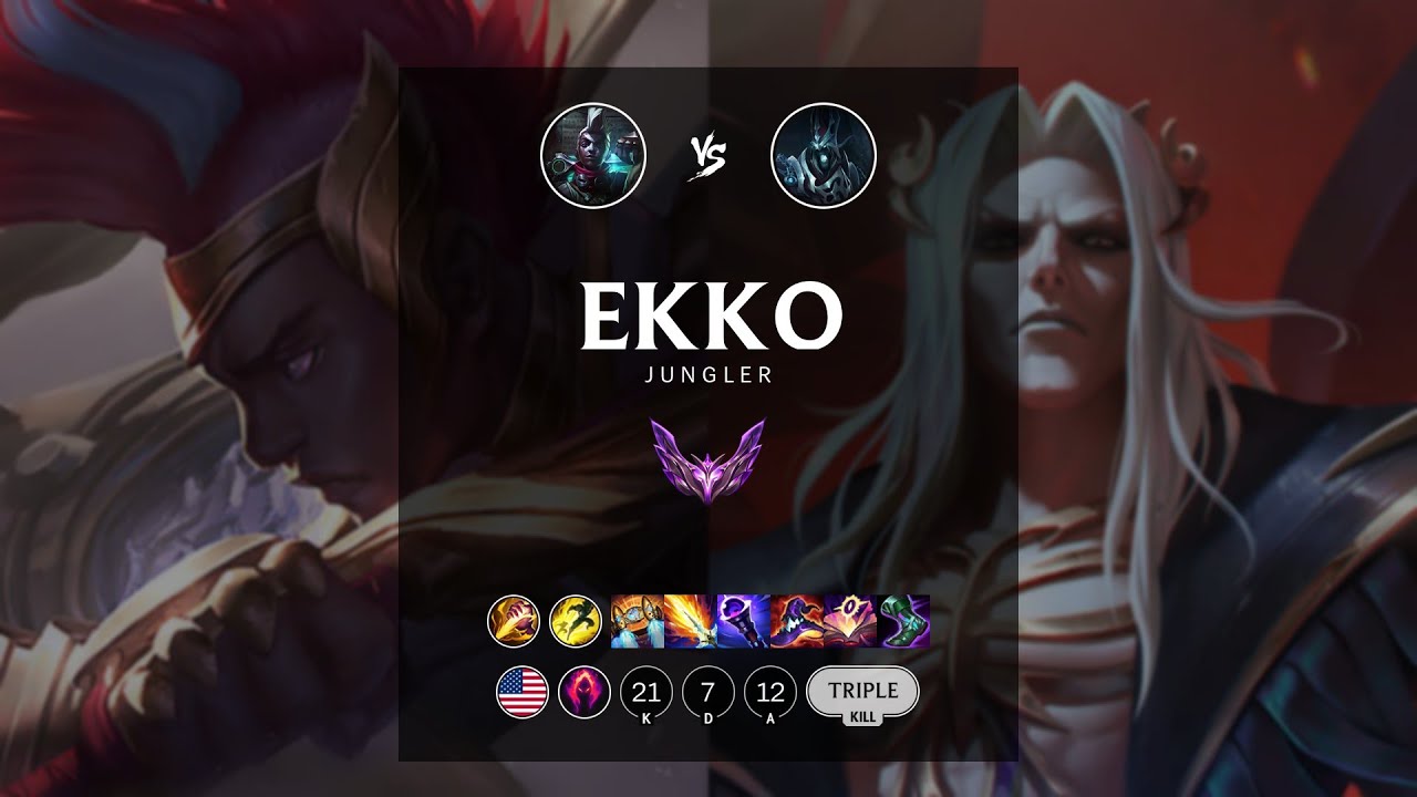 Ekko Jungle vs Karthus - NA Master Patch 12.16