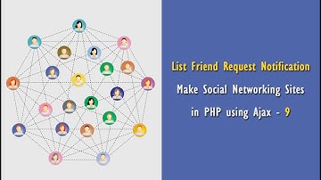 List Friend Request Notification | Make Social Networking Sites in PHP using Ajax - 9