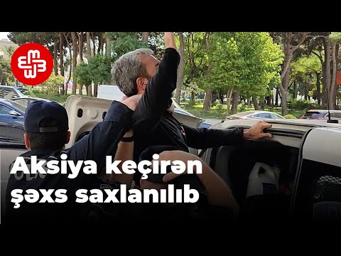 Taleh Bağırzadə üçün dəstək aksiyası keçirən şəxs saxlanılıb