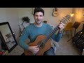 Martin blackwell cedar doubletop classical guitar demo