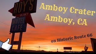 Climbing into a Volcano!   Amboy Crater
