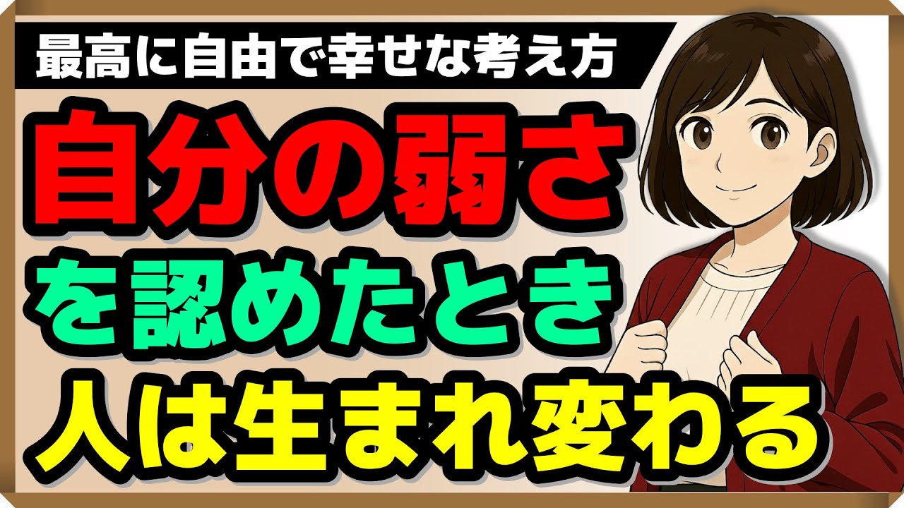【最高に自由で幸せな考え方】「自分の弱さ」を認めたとき、人は生まれ変わる