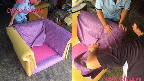 Bọc lại ghế sofa quận 4 vải kiểu tân cổ điển nhà anh Thanh