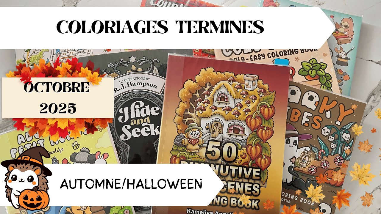 Coloriages terminés Octobre 2025