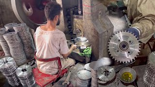 Manufacturing Process of Motorcycle Rear Wheel Sprocket | Production of Sprocket