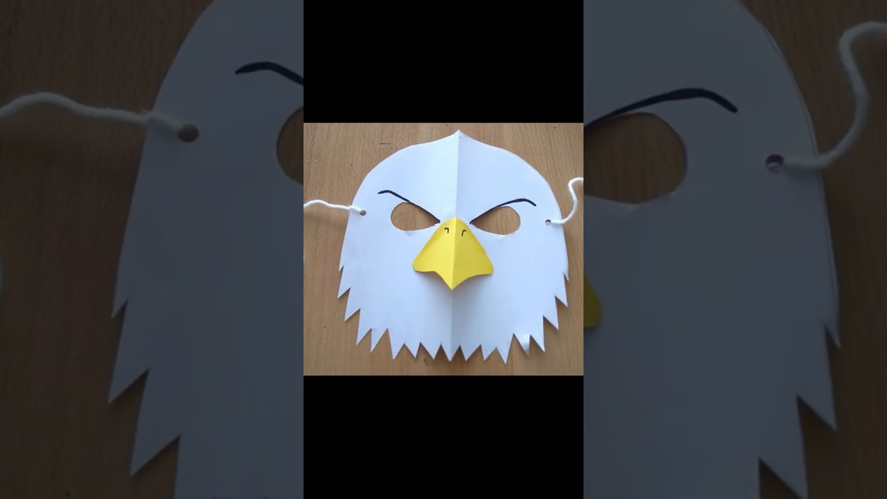 Adler Maske basteln 🦅 how to make eagle mask