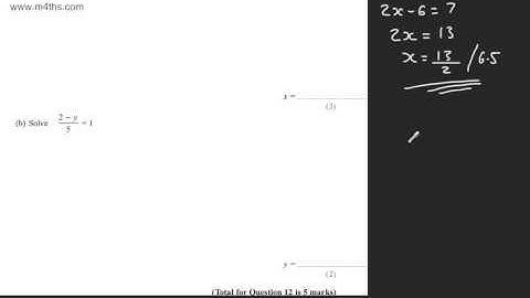 q12 Edexcel 1MA0 Higher June 2013  paper 2 Calculator GCSE maths
