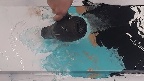Big, beautiful, EASY abstract painting acrylic pour technique