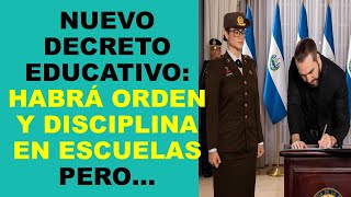Soy Docente: NUEVO DECRETO EDUCATIVO: HABRÁ ORDEN Y DISCIPLINA EN ESCUELAS, PERO…