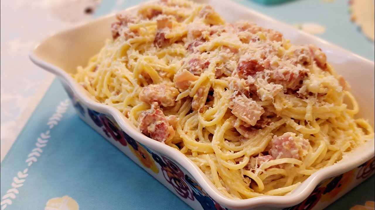 Spaghetti Carbonara Creamy & Cheesy YouTube