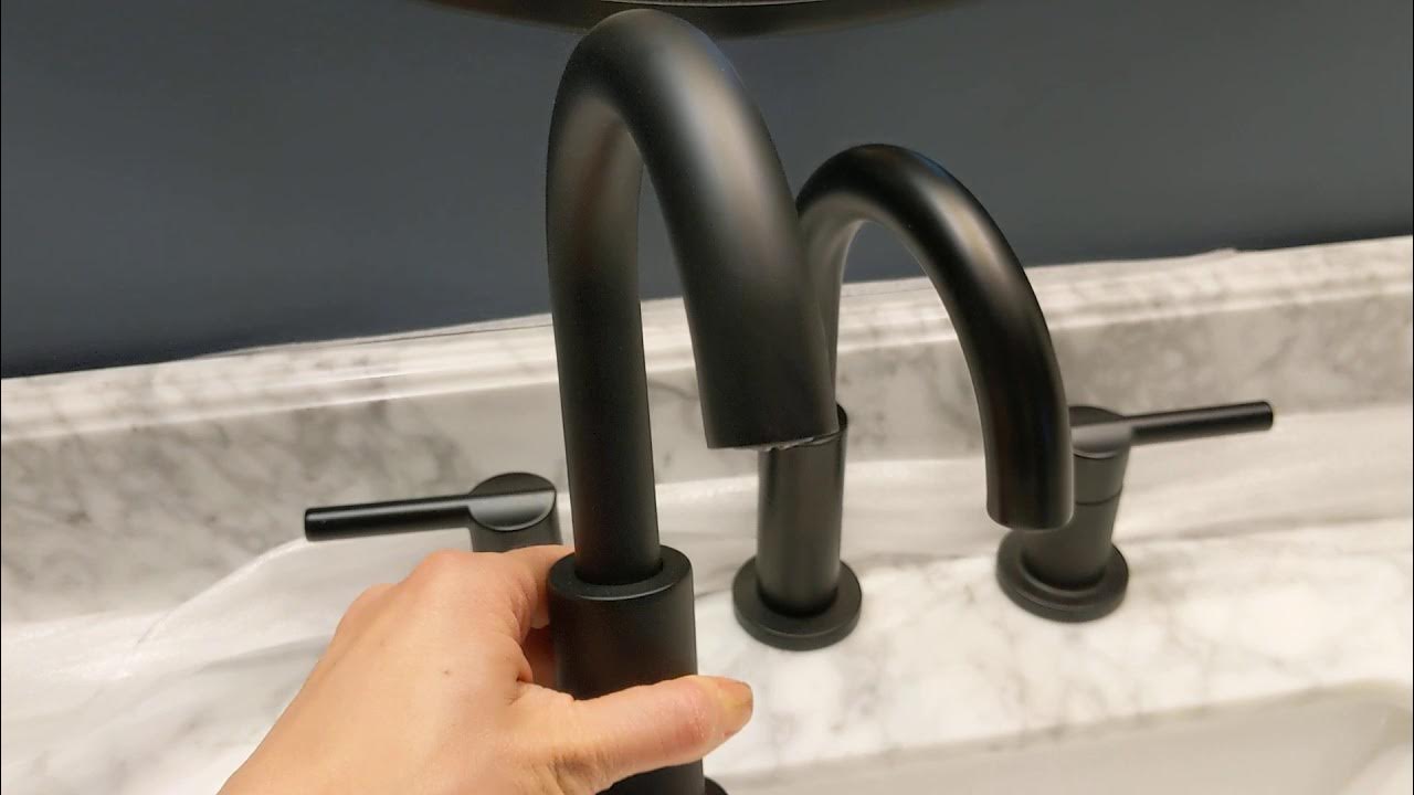Delta Nicoli widespread faucet comparison YouTube