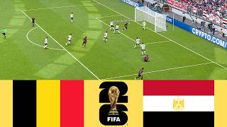 Belgium vs Egypt | FIFA World Cup 2026 | Group G | PES 2021 Simulation