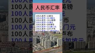 人民币汇率 #生活小常识 #汇率