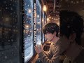 Snowy Night Window ❄️ Cozy Korean boy Ambience for Sleep &amp; Relaxation (ASMR, Calm Night)