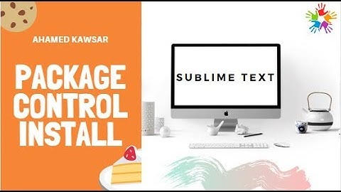 Package control install on sublime text