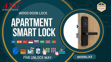 ANG Model X3 -Apartment Fingerprint Password IC Card Tuya Ttlock App  Smart Door Lock | ANG |X3|