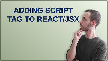 Adding script tag to React/JSX