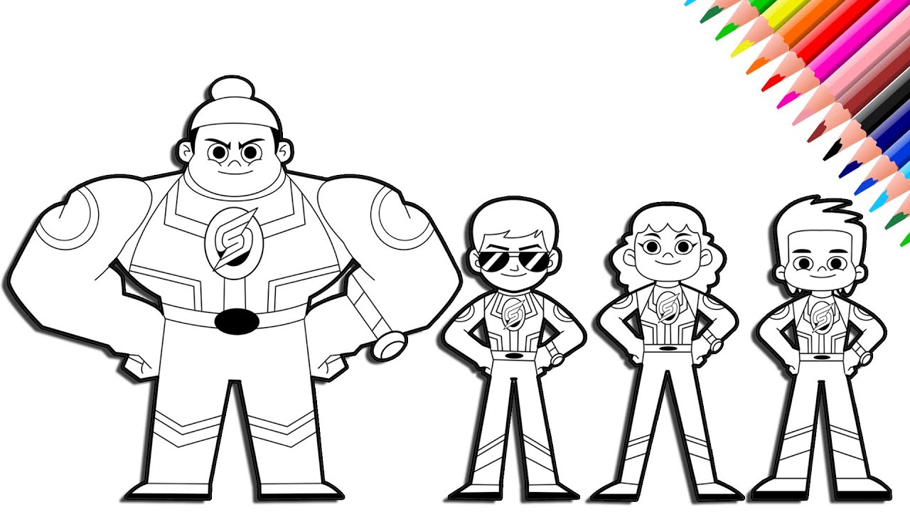 Little Singham Super Squad Digital Coloring Pages Veer, Little ...