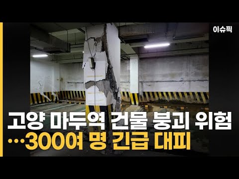 고양 <strong>마두역</strong> 건물 붕괴 위험…300여 명 긴급 대피 [이슈픽]
