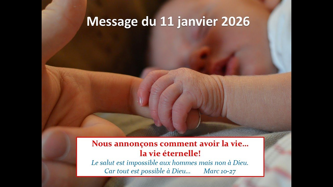 Nous annonçons comment avoir la vie, la vie éternelle