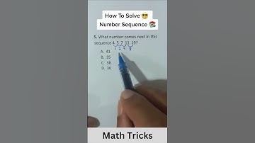 how to solve number sequence? | math tips | math tutorial | Sequence and Series | #shorts