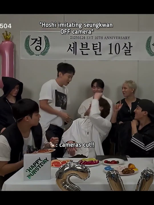 hoshi will never leave baby boo alone😂😂#seventeen #hoshi #seungkwan #dino