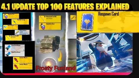 PUBG/BGMI TOP 100 Secret Features in 4.1 Update In New FROSTY FUNLAND Mode Full Explained