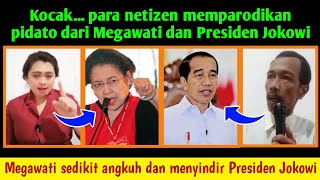 SUMPAH KOCAK BANGET... NETIZEN MEMPARODIKAN PIDATO DARI MEGAWATI DAN JOKOWI