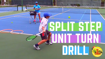 Split step and unit turn drill