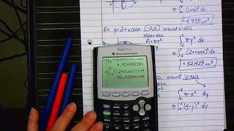 Volumes of Revolution   x and y axis