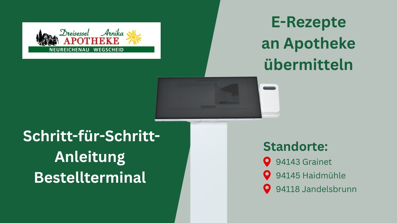 Anleitung Bestellterminals Dreisessel-Apotheke Neureichenau