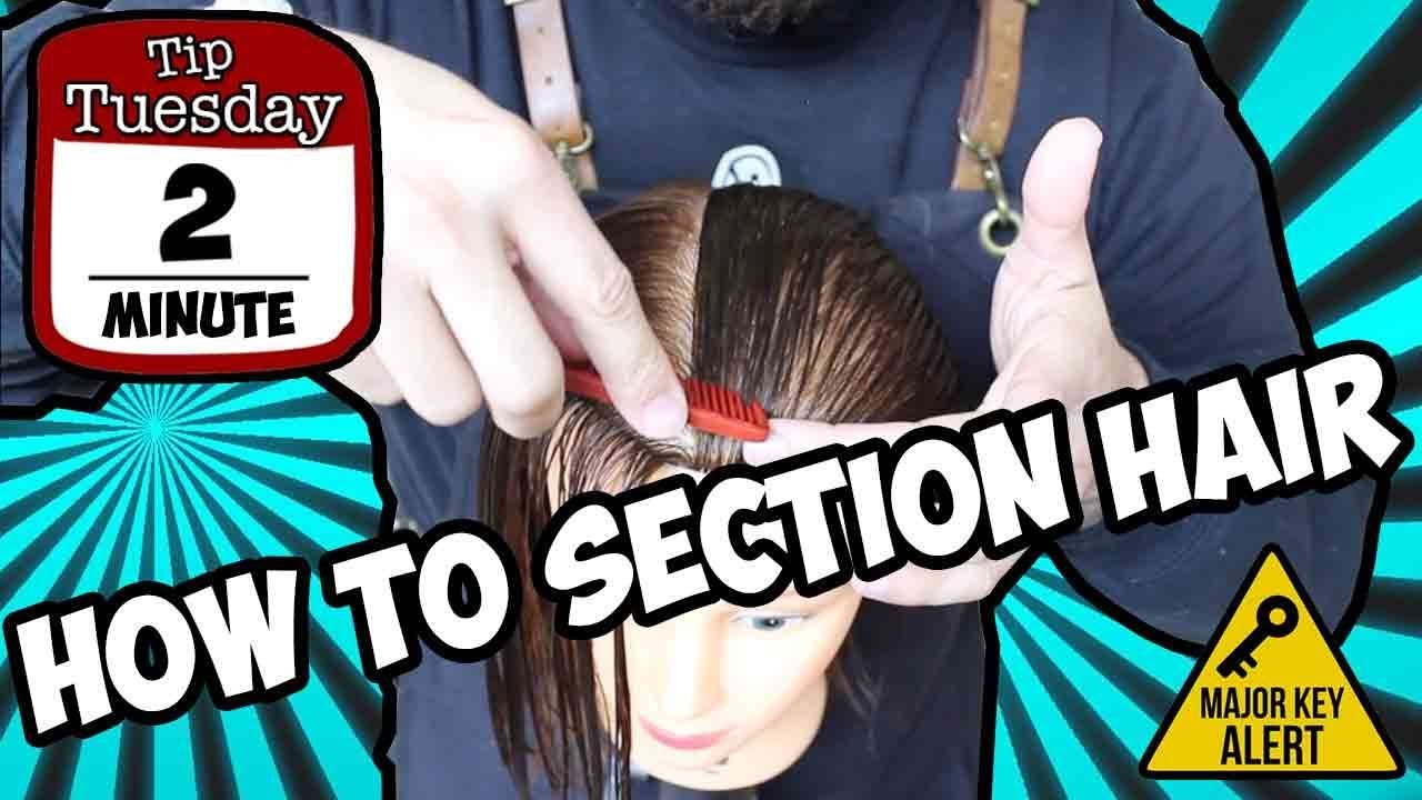 HOW TO SECTION HAIR & HAVE CLEAN PARTINGS - YouTube