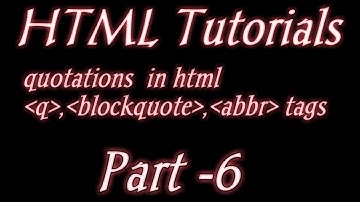 QUOTATION  PART-1 IN HTML | HTML TUTORIALS IN HINDI |BY DIVYA BAGUL | MARVEL WEB DESIGNER
