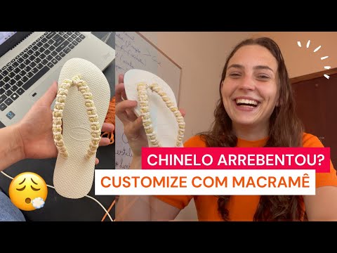 Chinelo de macramê fácil - APRENDA HOJE MESMO!