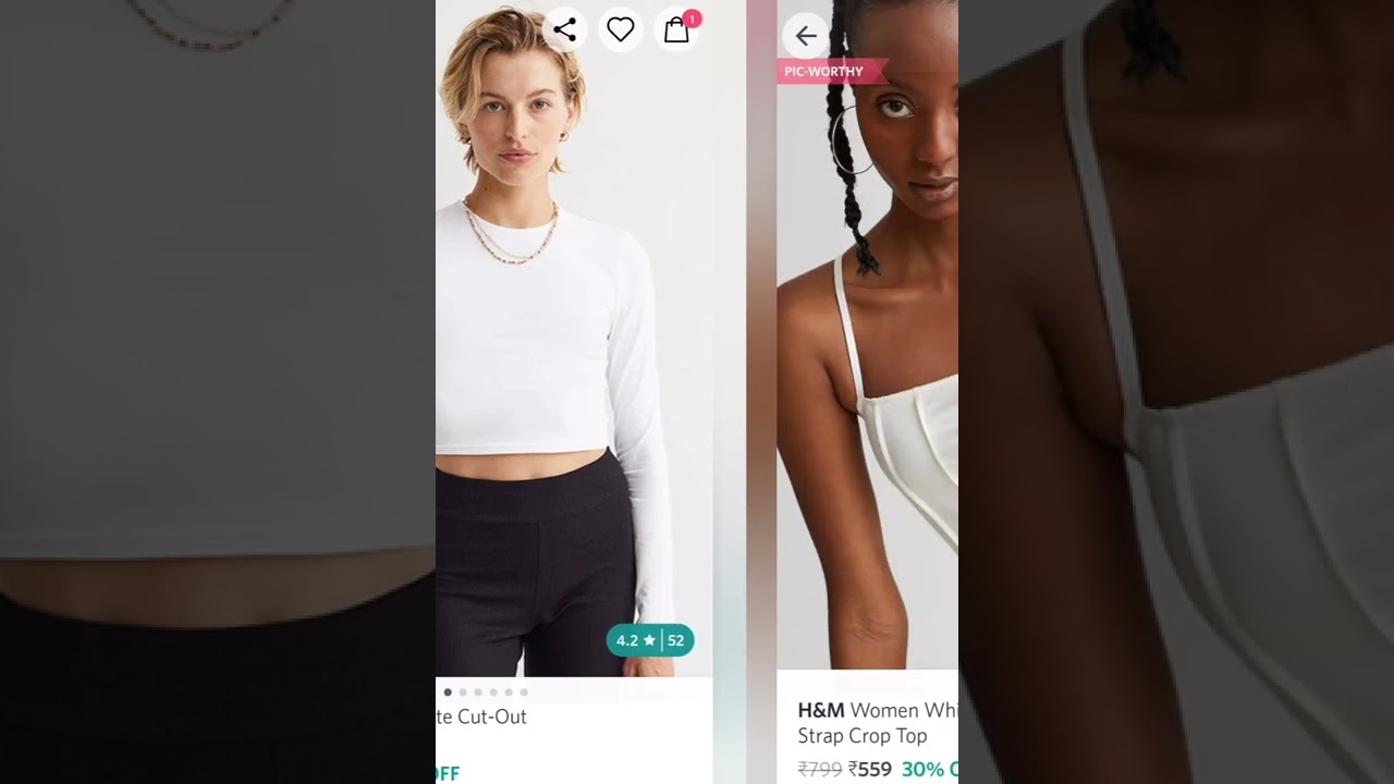 Women H&M Crop Top Hauls 🖤🎀 Ft.Myntra 